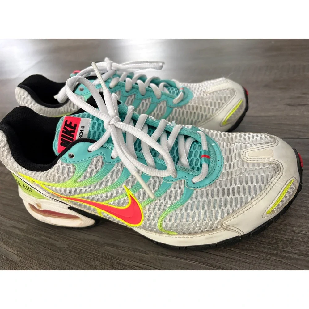 Nike Air Max Torch 4 Womens Running Shoes White Volt Pink CW5607-100 Size 8.5